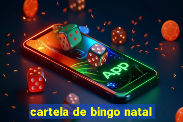 cartela de bingo natal